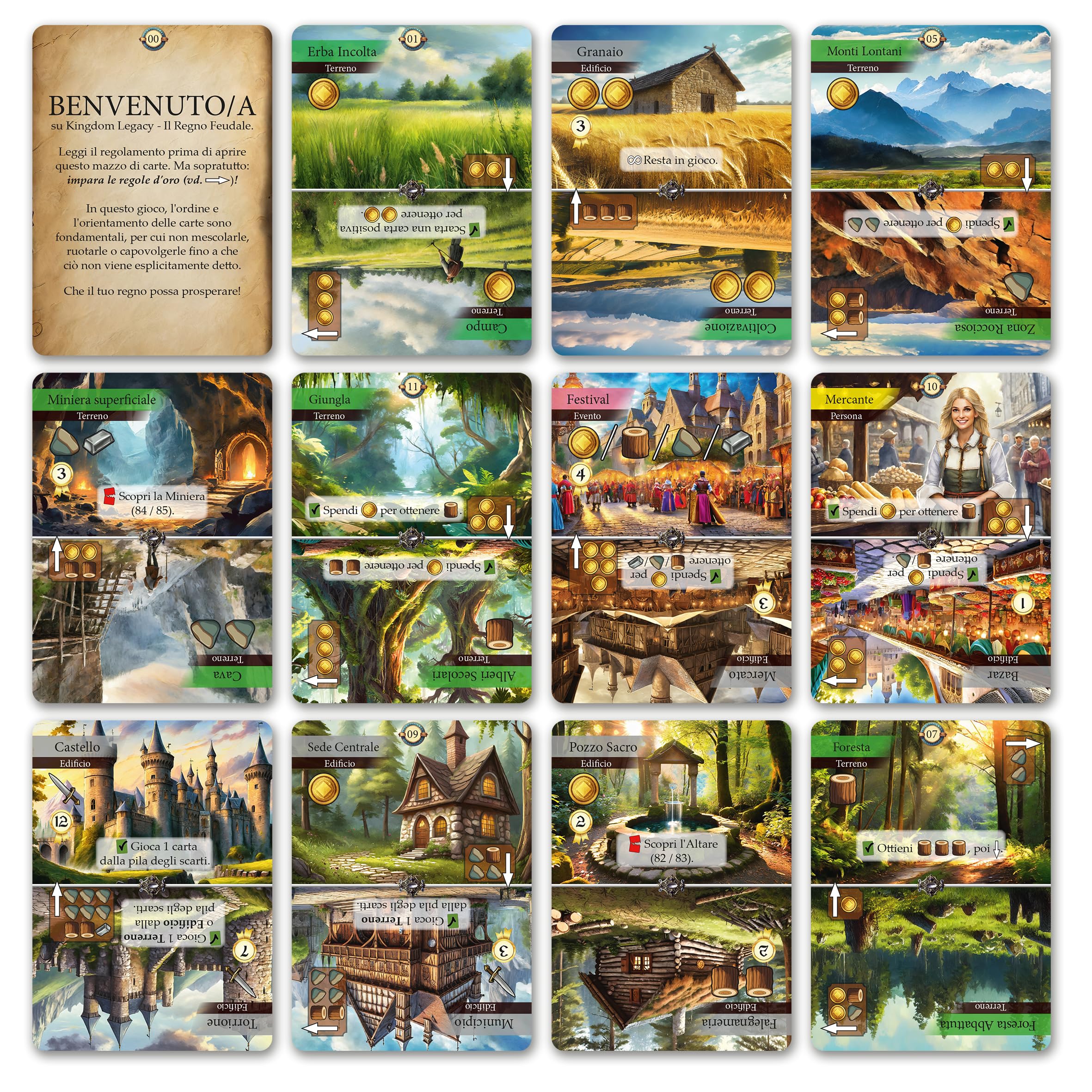 Cranio Creations - Kingdom Legacy - Baue Dein Königreich! - Solitärspiel - 360 Minuten - Expertenspiel - Alter 14+ - Ausgabe in Italienischer Sprache