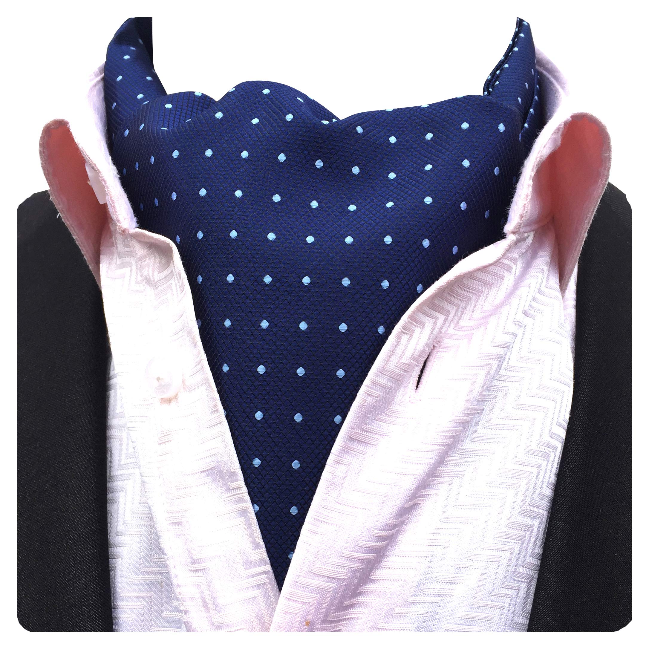 Men's Ascot Paisley Floral Jacquard Woven Gift Cravat Tie-image-29