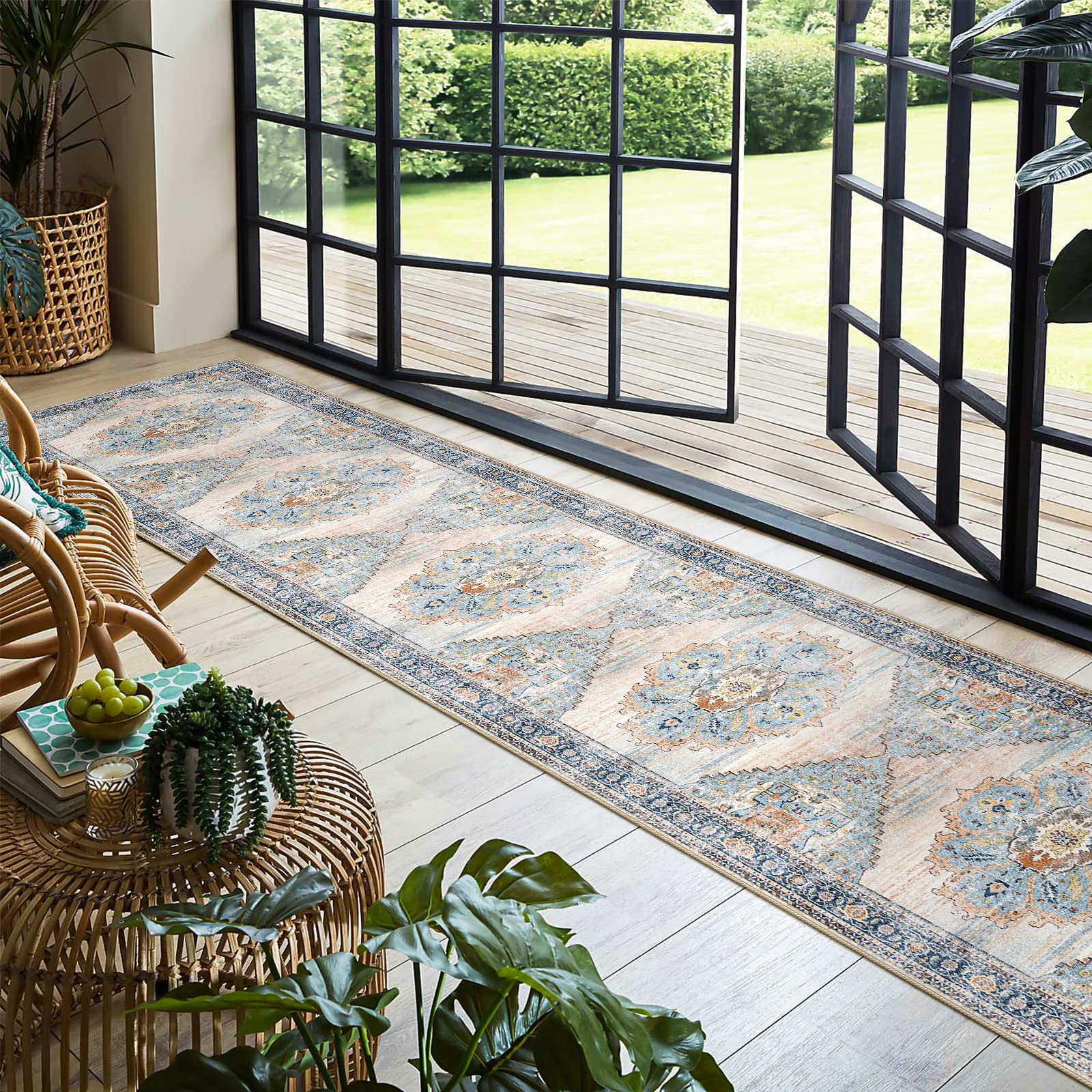 TOPRUUG Washable Runner Rug 2x12 Hallway Runner Rug Kitchen Rugs and