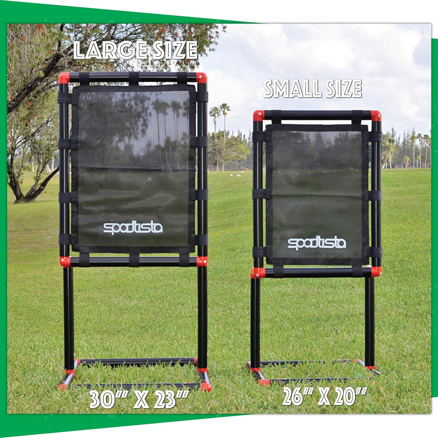 Baseball Strike Zone Target – Compatible with Plastic Ball Games & Blitzball, Durable & Stable Frame with Heavy-Duty Fabric.