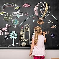 Vista 6 de JOYIN 24 PCS Washable Sidewalk Chalks Set Non-Toxic Jumbo Chalk for Schools, Outdoor Art Play, Paint on Chalkboard, Blackboard and Playground