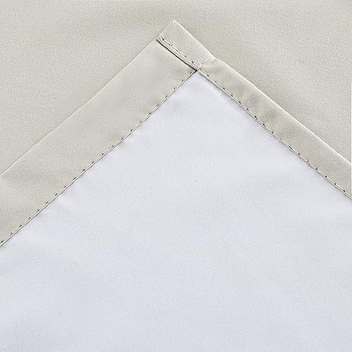 Miniatura 59 de Diamond Home Linens Juego de 3 cortinas y cenefa con forro térmico 100% opaco para ventana de cocina