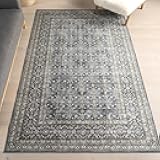 8' x 10' Machine Washable Area Rug with Waterproof Spill Proof Surface, Non Slip Backing and Stain Resistant for Living Room, Bedroom, Kitchen, Dining Room, Quintessa Slate Blue