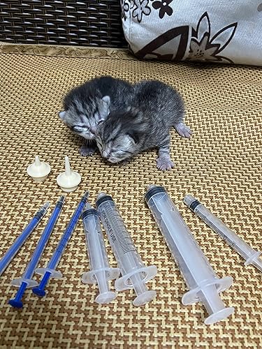 Miniatura 5 de Worgenaw Kit de biberón para mascotas, incluye chupete de silicona, biberón, jeringa, para gatitos, cachorros u otras mascotas jóvenes recién