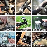 Vista 6 de RoverTac Tools Set for Dad Gifts, 11-in-1 Multitool Axe, LED Flashlight & Tactical Knife in a Gift Box with "BEST DAD EVER", Unique Gift for Dad on