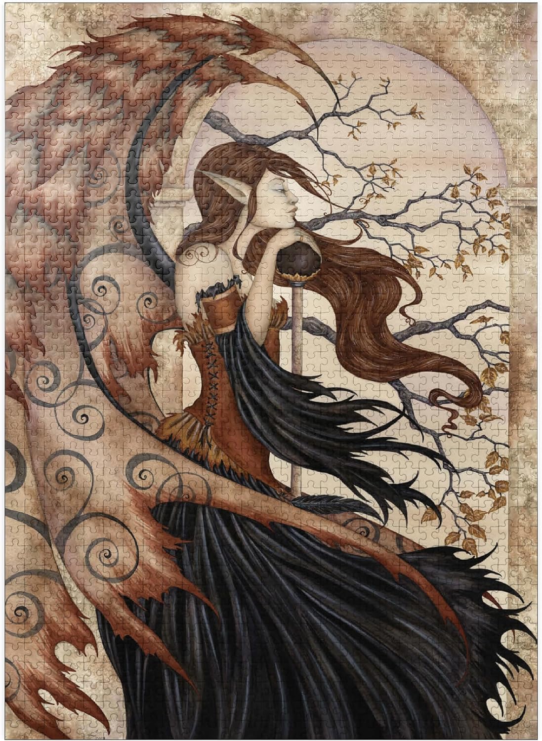 MyPuzzle Contemplating Secrets Fairy - Amy Brown - Premium 1000 Piece Jigsaw Puzzle for Adults
