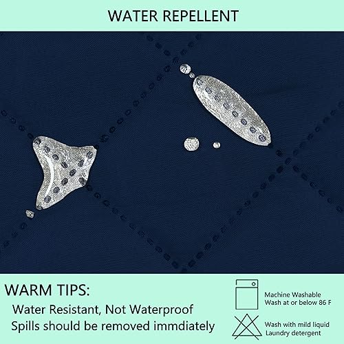 Miniatura 4 de Fundas para silla reclinable, reversible, funda de sofá para mascotas, protector de muebles para niños perezosos (silla de 23 pulgadas, azul