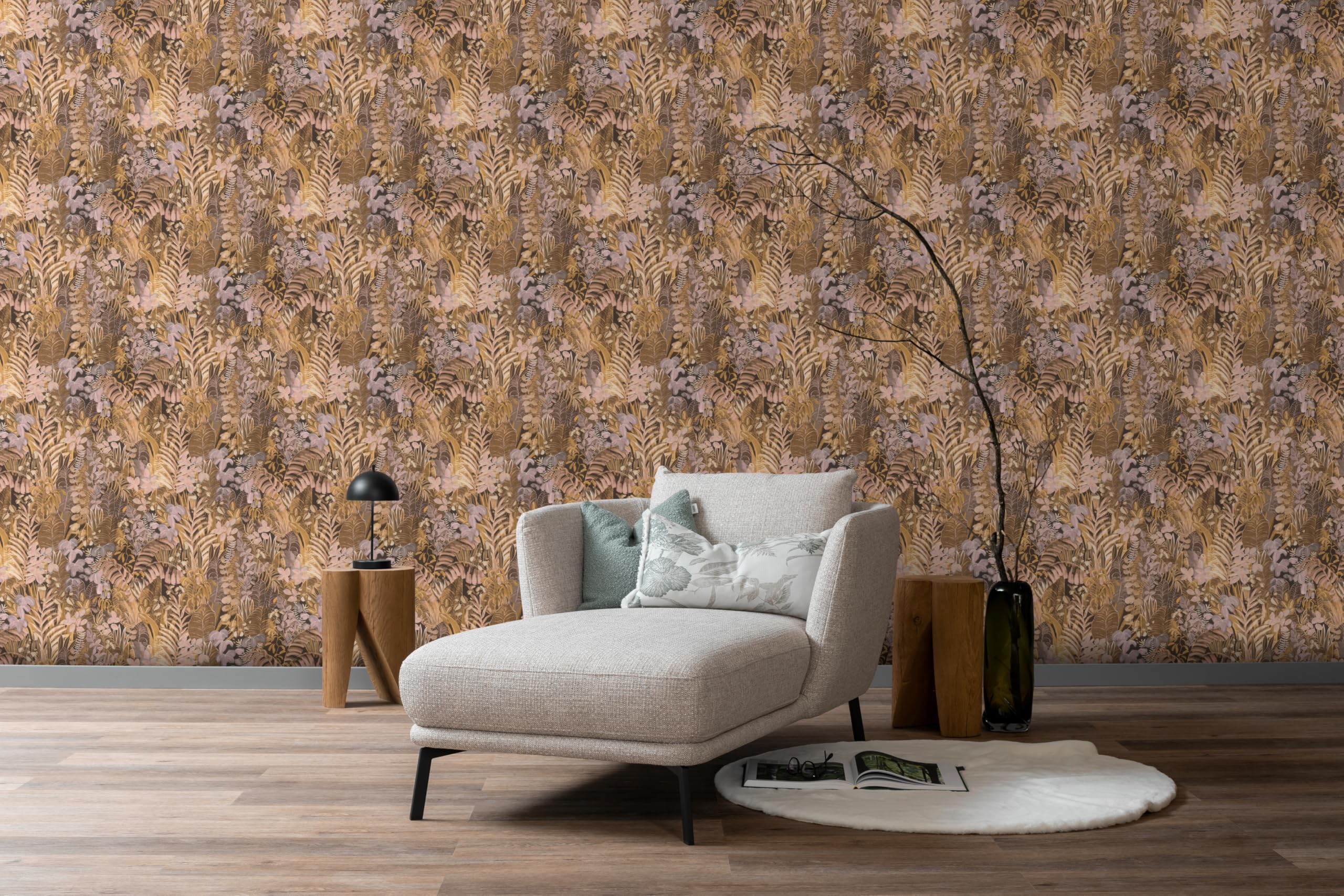 Schöner Wohnen Collection Botanical 600650 Non-Woven Wallpaper 10.05 m x 0.53 m Pink, 53 x 1005 cm - Image 4