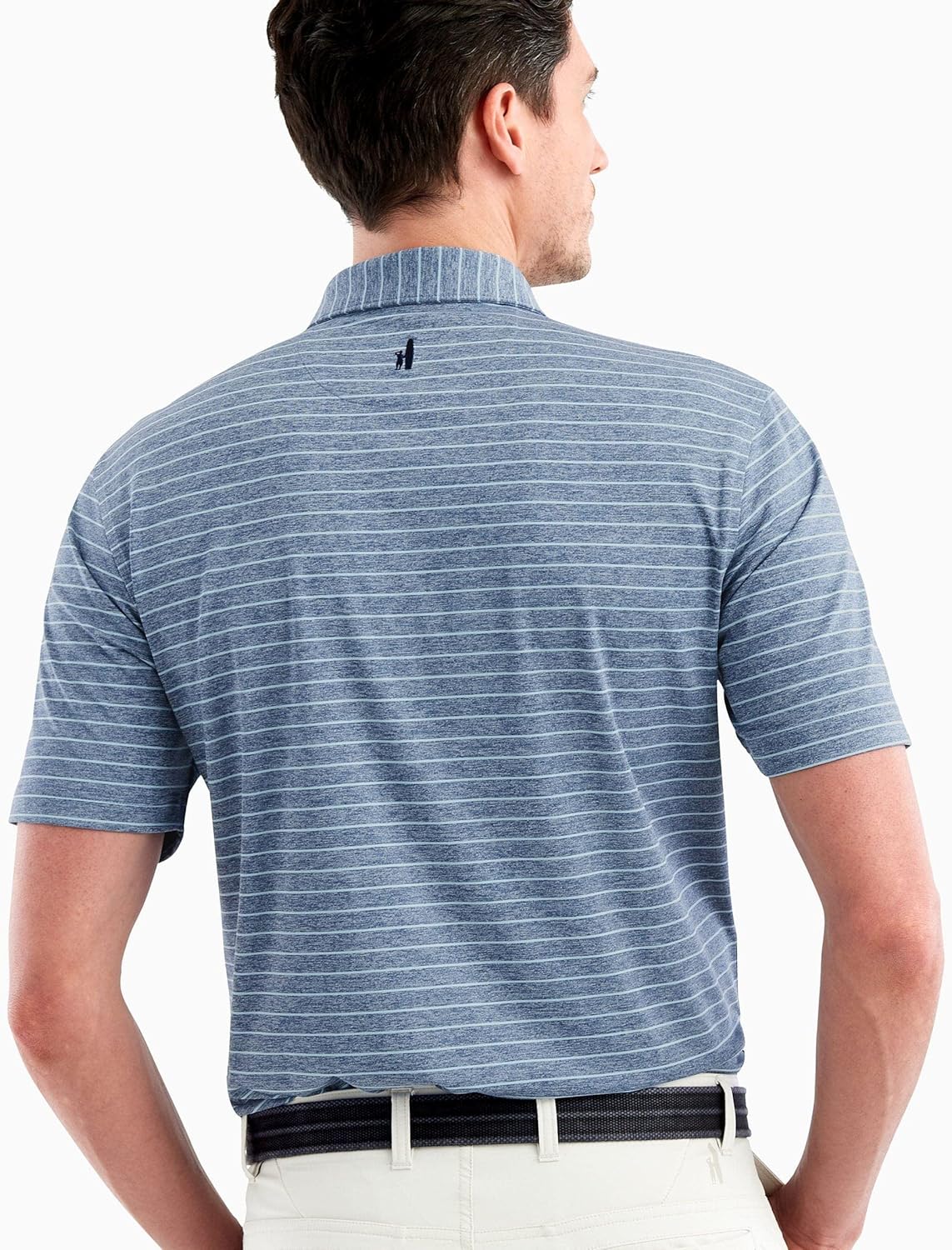 johnnie-O Newton Striped Polo Lake/M - Image 8