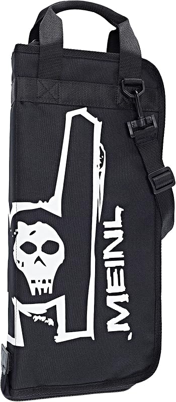 Bolsa Profesional para Baquetas — Incluye Ganchos para Tom de Piso — También para Mazos, Cepillos, Varillas o Accesorios, Gráfico de Cuernos, Estándar (MSB-2)