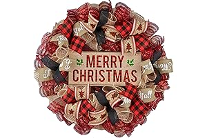 Stunning Red Buffalo Plaid Wreath: A Farmhouse Holiday De-Light