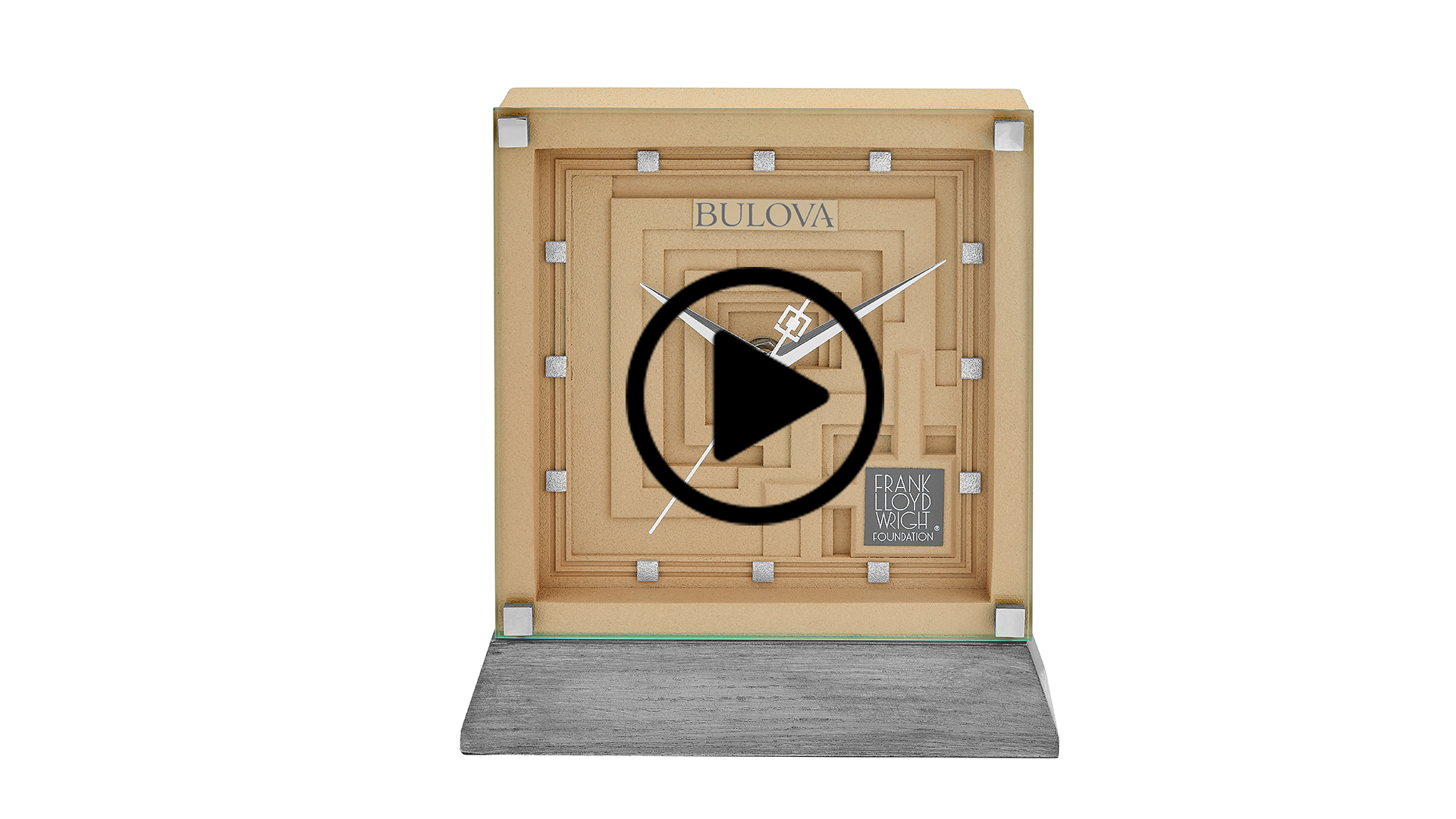 Amazon.com: Bulova Ennis Table Clock B7755 | 7″ Frank Lloyd Wright
