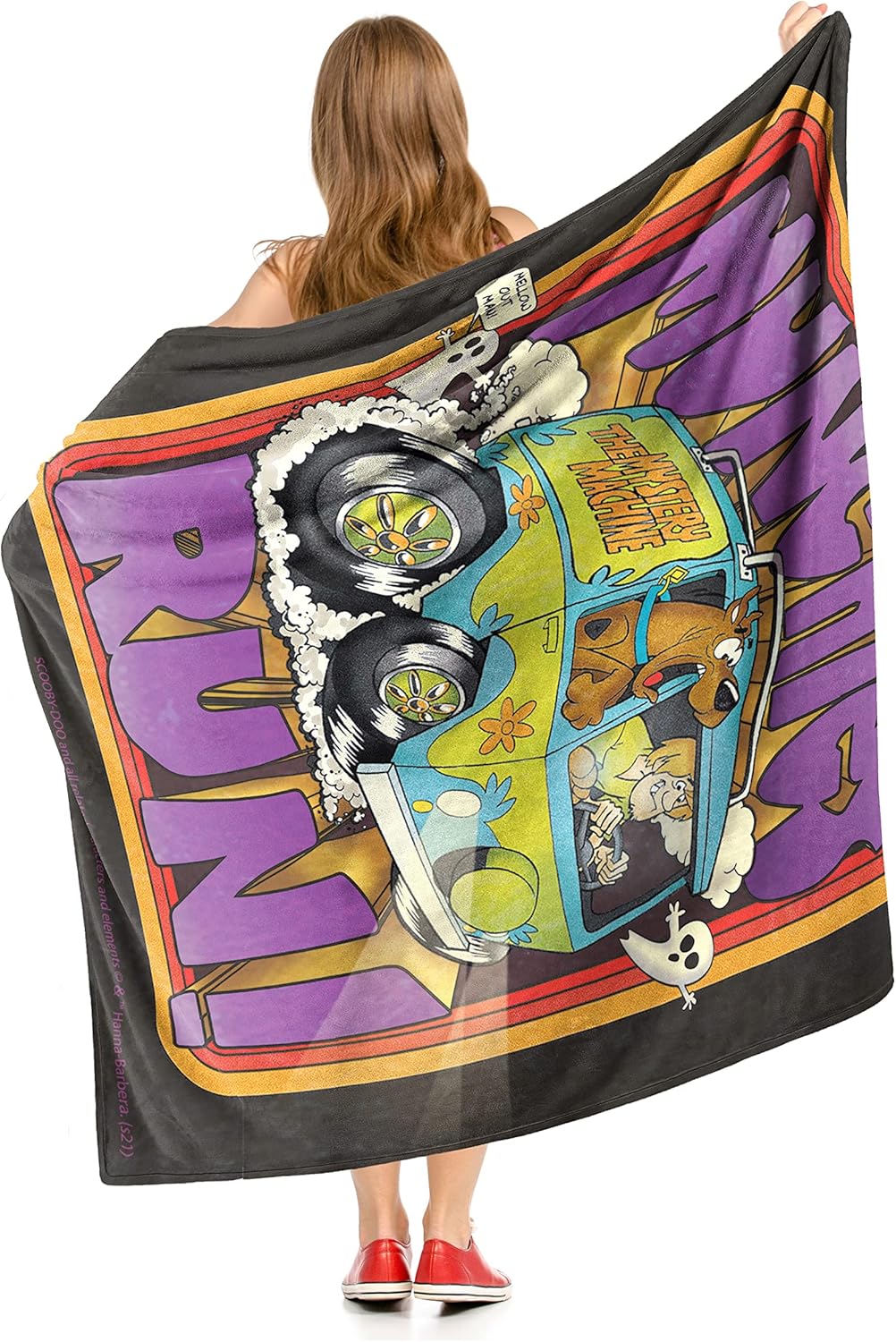 Northwest Scooby Doo Silk Touch Throw Blanket, 50" x 60", Munchies Run - Image 2