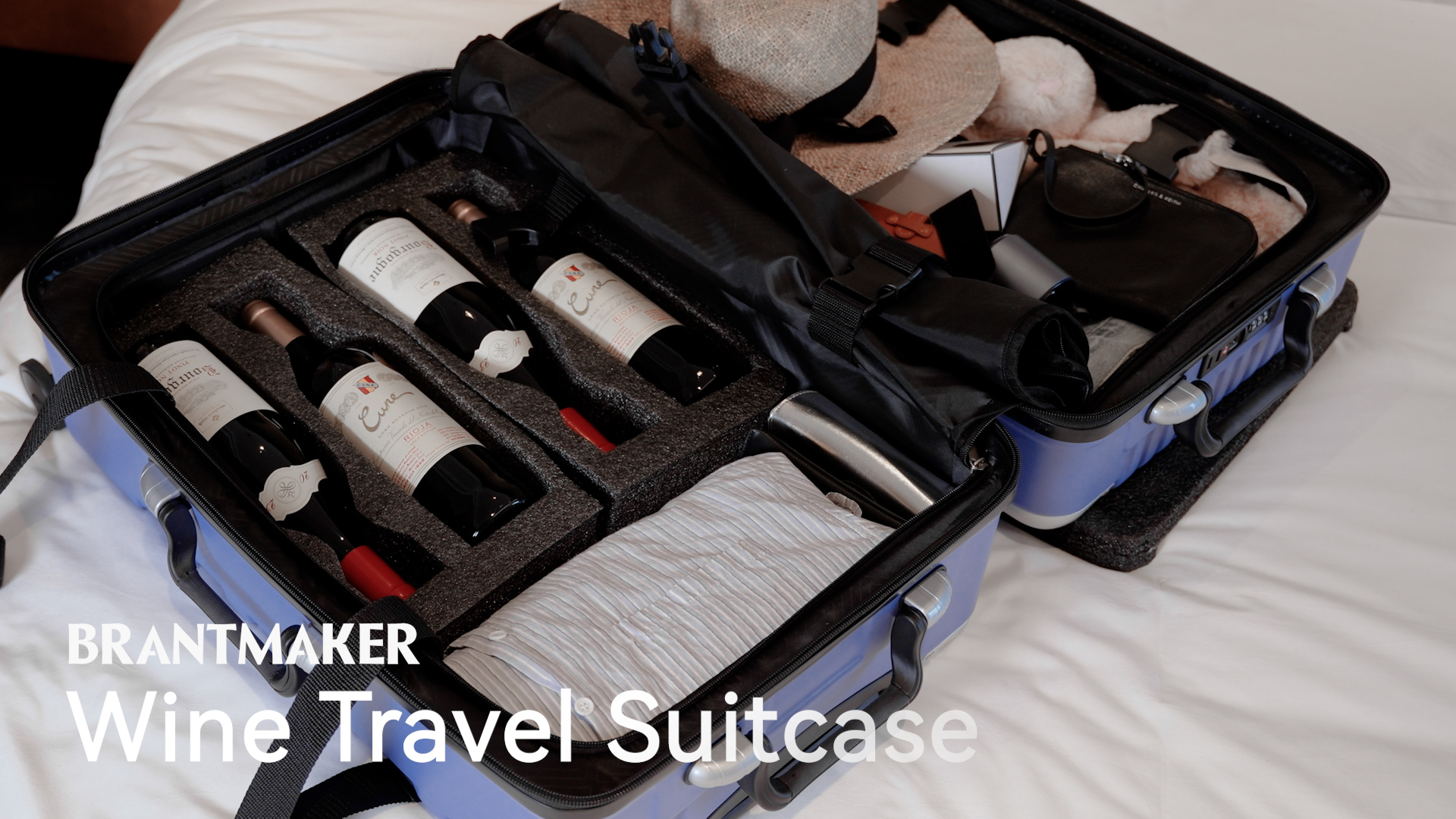 Amazon.com: BRANTMAKER Wine Suitcase for Airplanes 12 Bottle, Wine