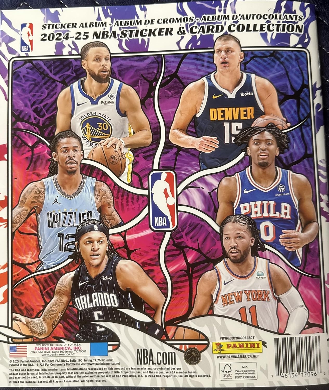 2024-25 Panini NBA Album + 5 Packs: Catch Rookies & Stars! 4 91PMFr43PYL. AC SL1500