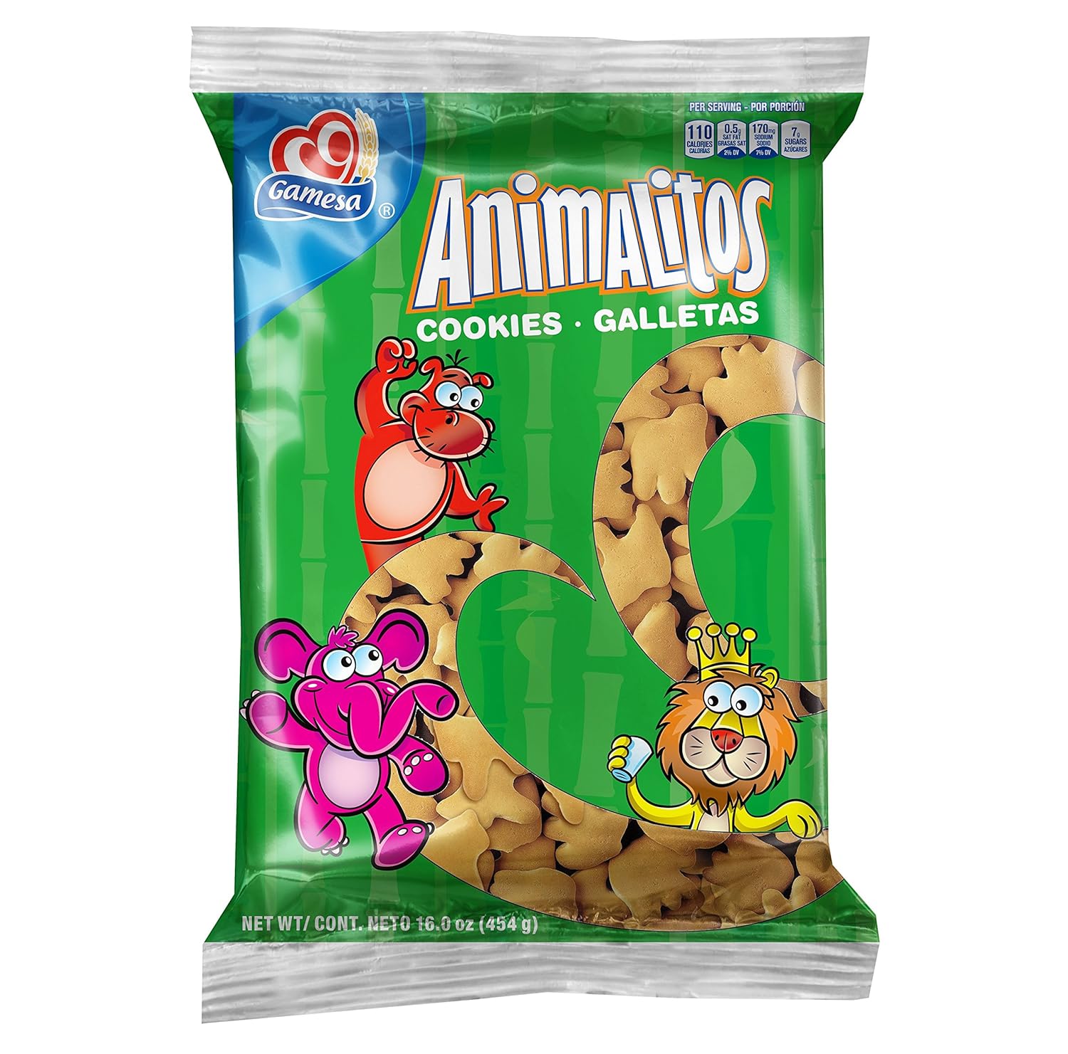 GAMESA Animalitos Cookie, 16.00 Ounce (Pack of 12)