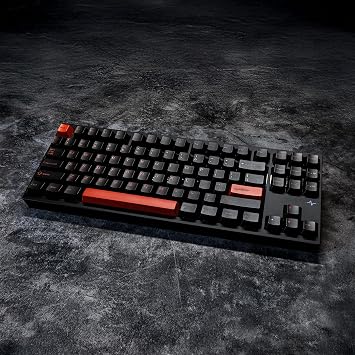 KEEBMONKEY WOBKEY Crush 80 Reboot CNC Aluminum 5-Second Quick-Release Triple-Mode Connectivity Mechanical Keyboard with Superior Acoustics (Lite Black)