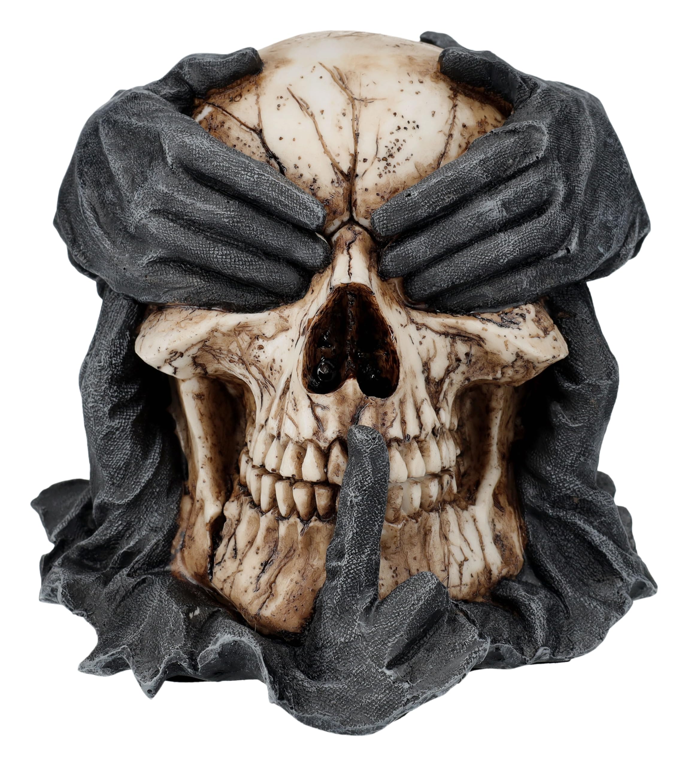 Spiral Totenkopffigur – Nichts Böses sehen, hören, sagen