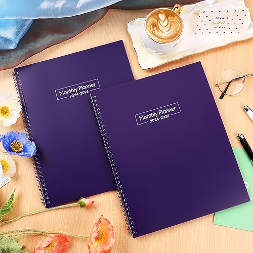 Miniatura 2 de Agenda mensual 2024-2025, agenda 2024-2025, agenda de 24 meses de enero de 2024 a diciembre de 2025, agenda mensual 2024-2025, pestañas de 24 meses,