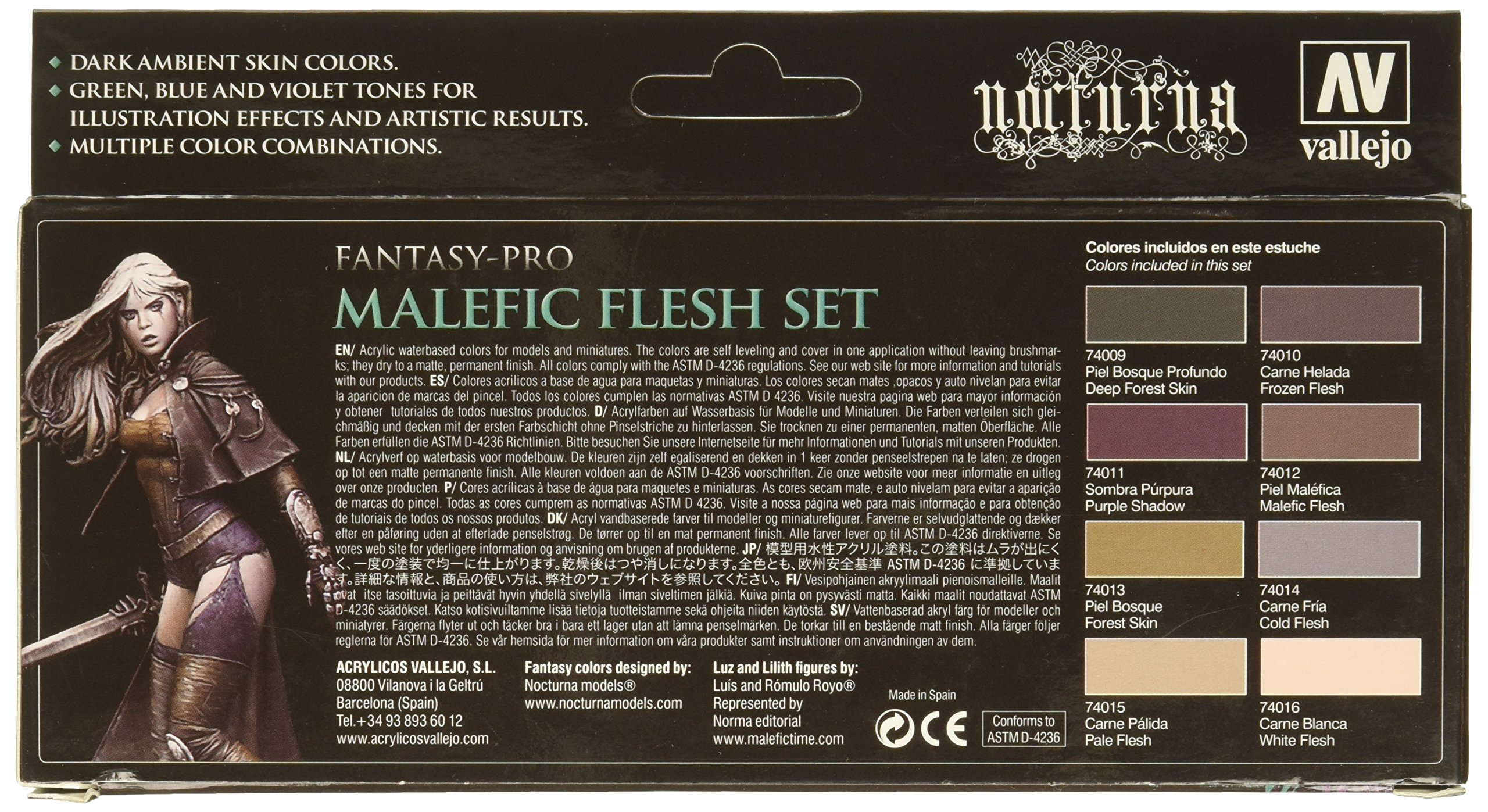 Vallejo Malefic Flesh Set Paint Buy Online in United Arab Emirates at