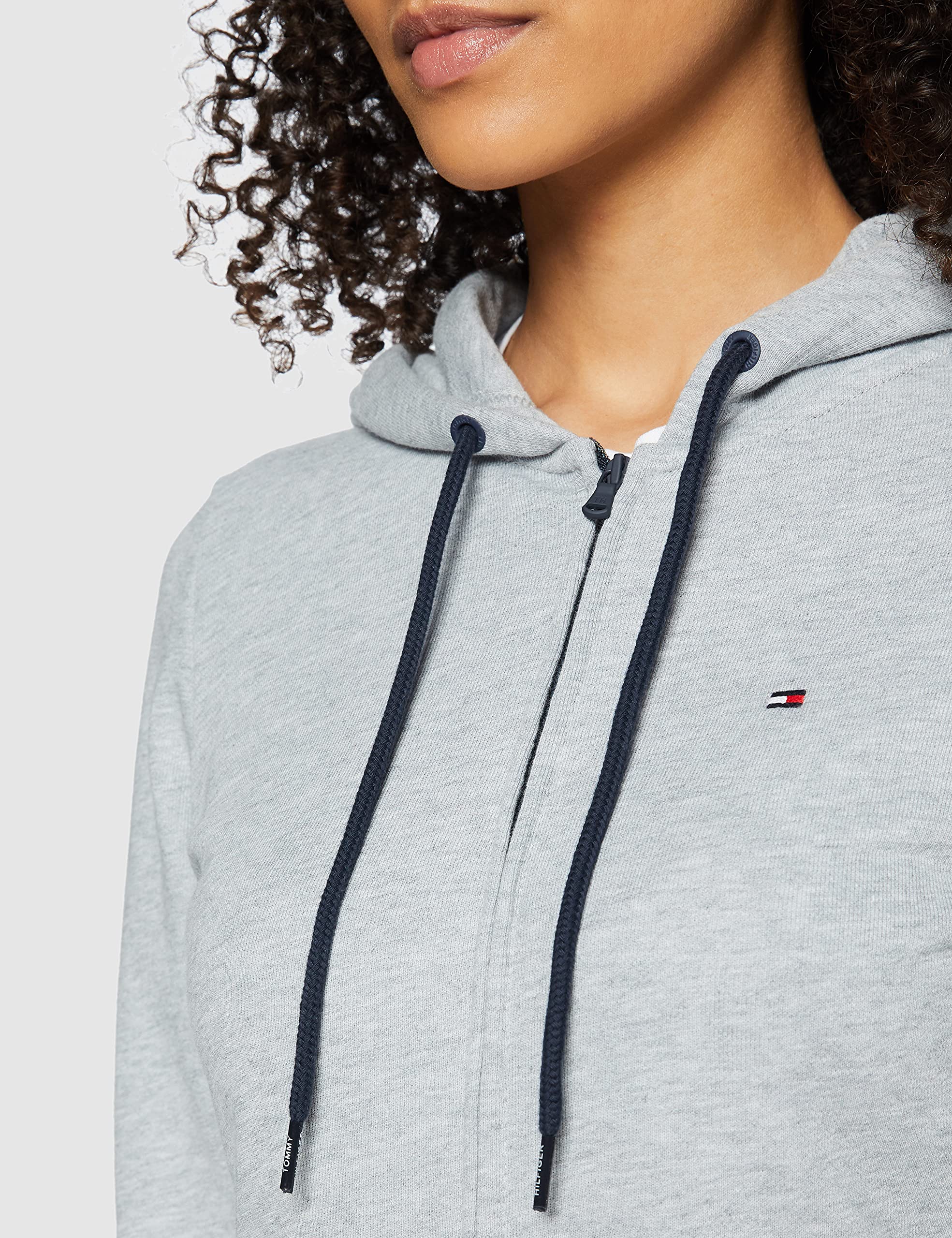 Tommy Hilfiger Damen Hoodie mit Reißverschluss Zipper