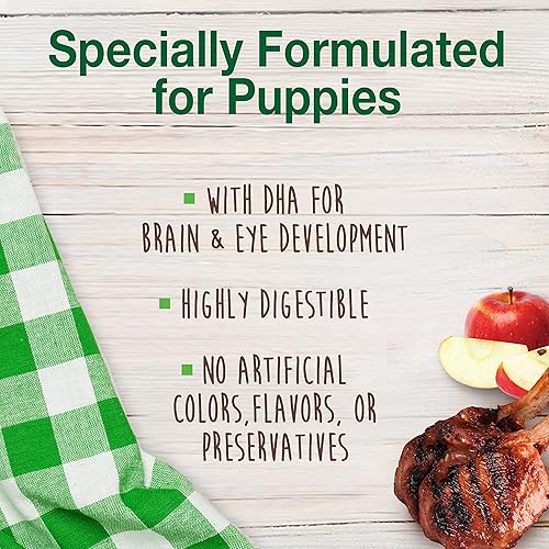 Miniatura 5 de Nylabone Healthy Edibles Puppy - Golosinas masticables naturales de larga duración para perros, cordero y manzana, XLSouper (1 unidad)