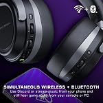 Casque de jeu amplifié sans fil Turtle Beach Stealth 700 multiplateforme pour PC, PS5, PS4 et mobile – Audio 24 bits, haut-parleurs de 60mm, microphone à large bande, Bluetooth, batterie de 80 heures – Noir
