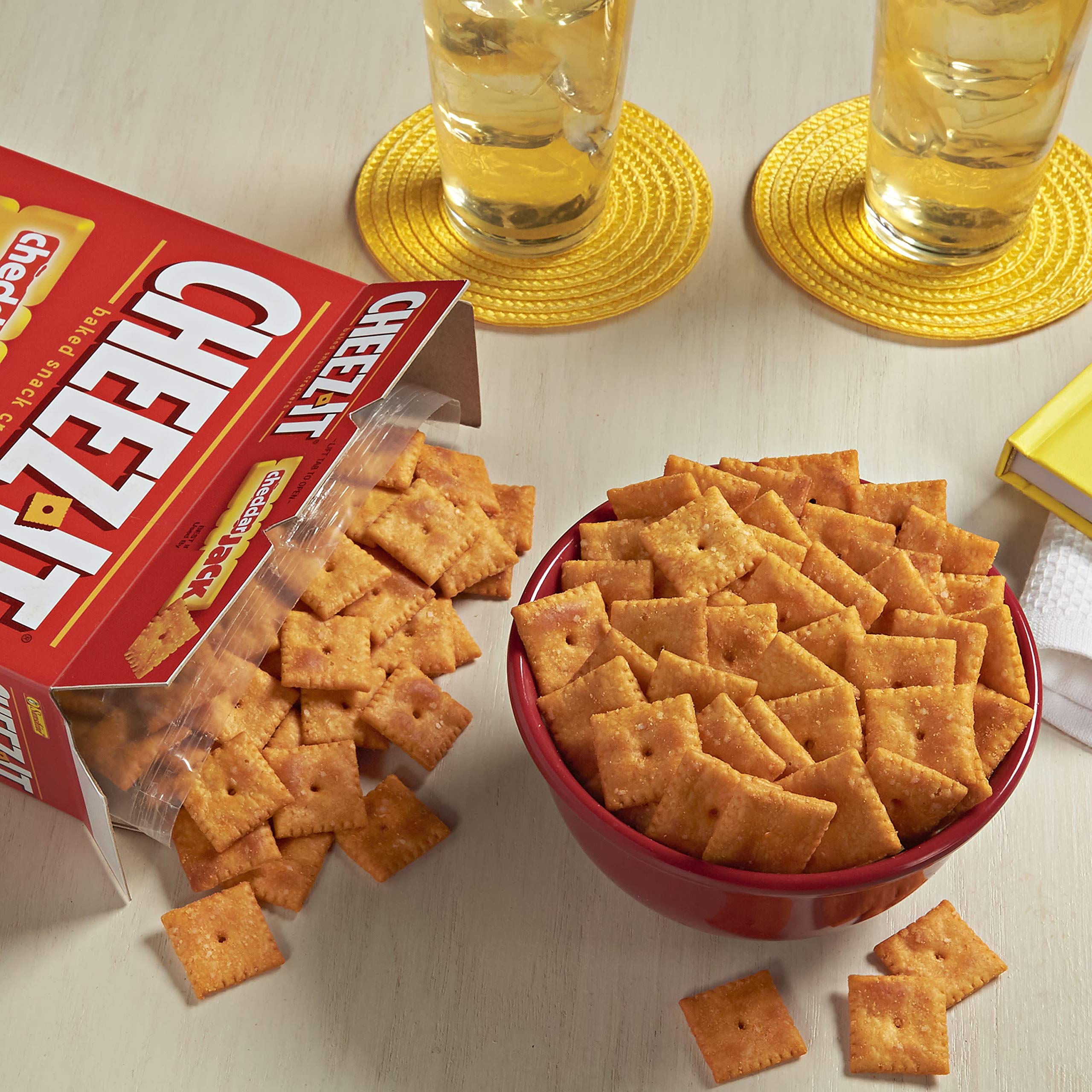 CheezIt Cheese Crackers, Baked Snack Crackers, Office and Kids Snacks