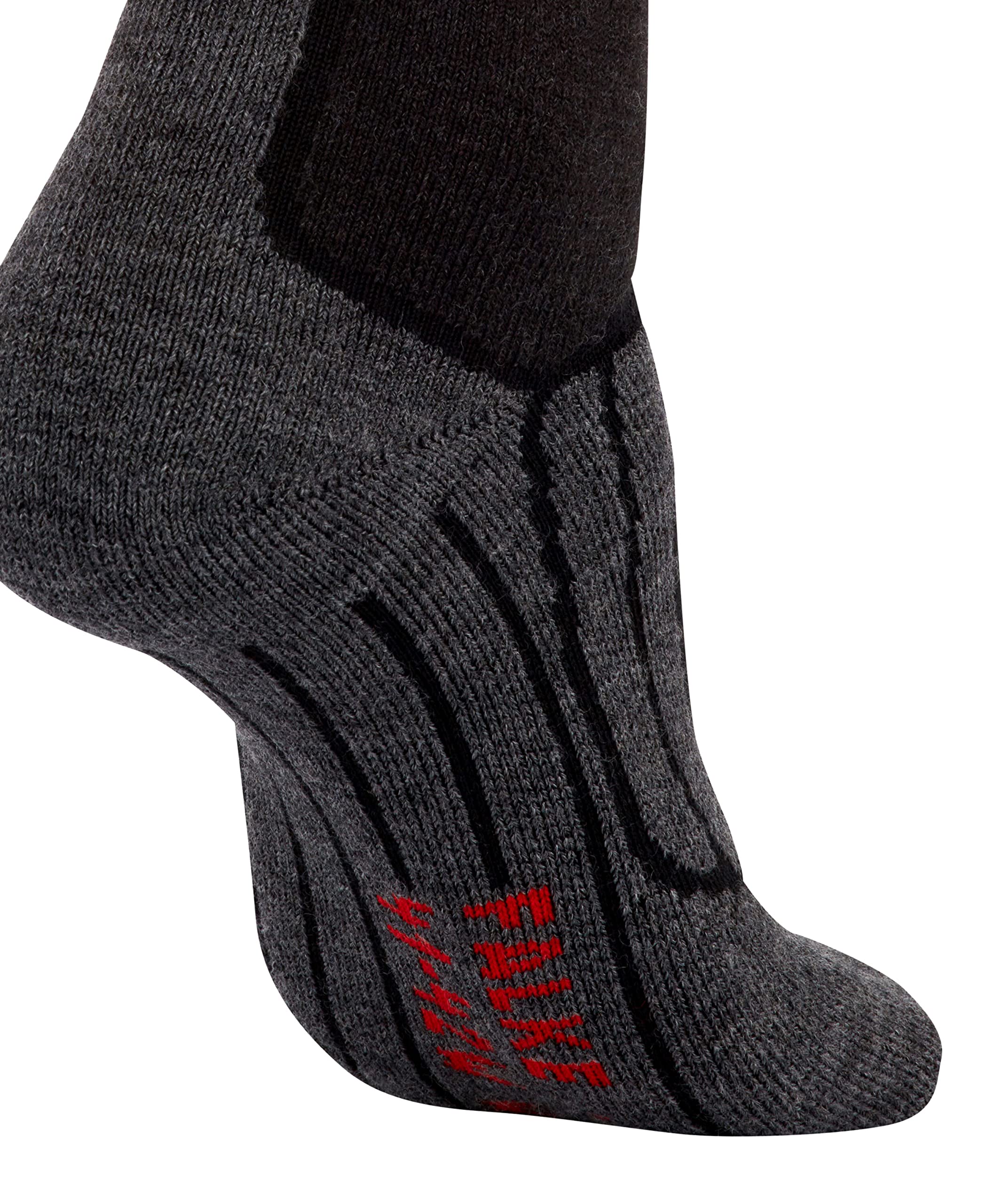 FALKE mujer SK2 Wool calcetines de esquí amortiguación media espinillera anti ampollas cálida transpirable secado rápido regulación del clima antiolores lana hilo funcional 1 par