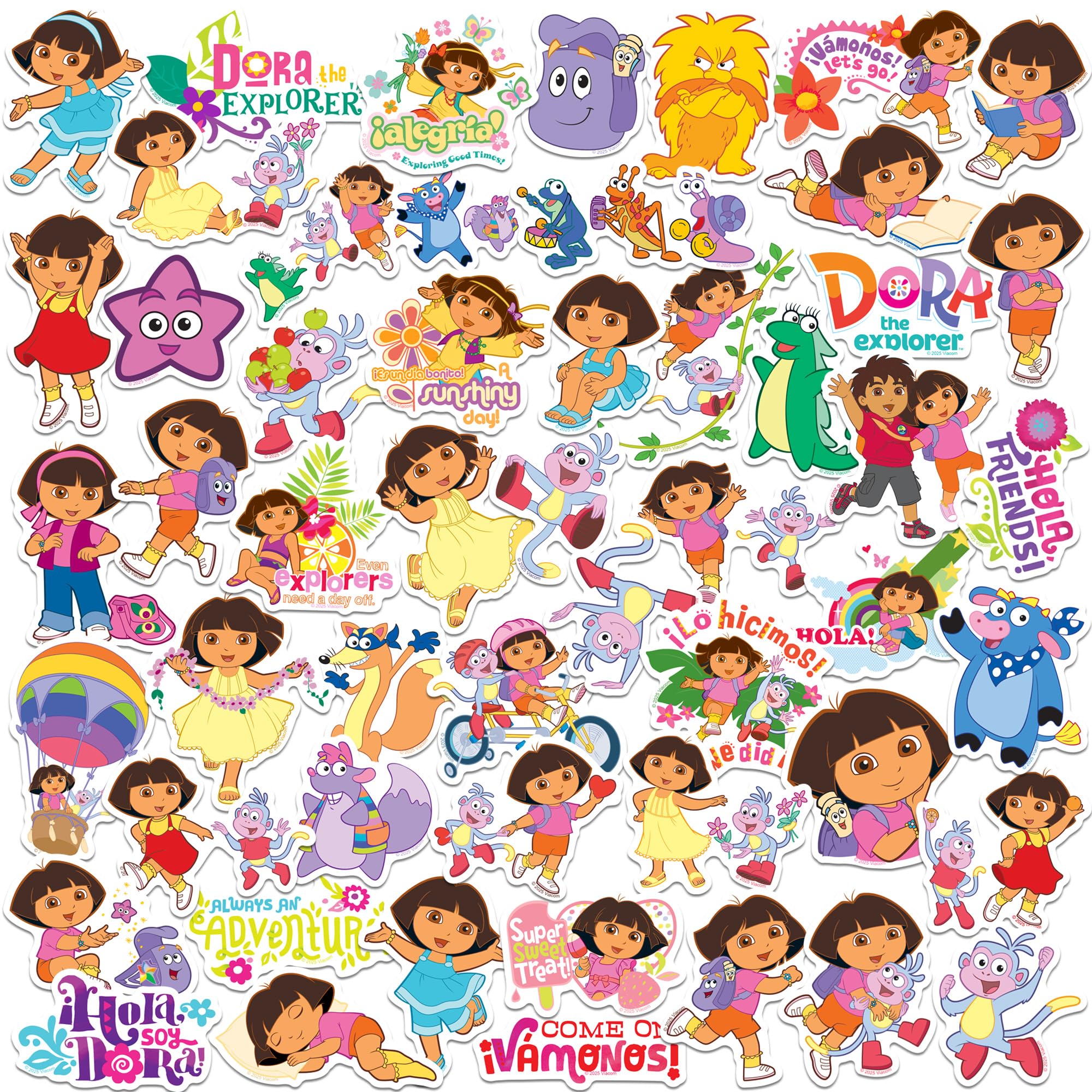 Amazon.com: Dora The Explorer 50ct Vinyl Large Deluxe Stickers
