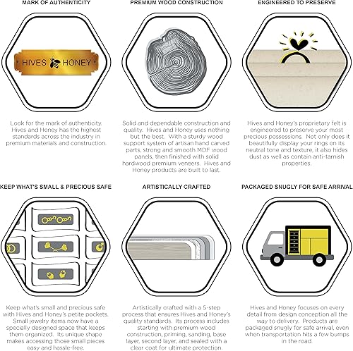 Miniatura 8 de Hives and Honey Francesca Jewelry Armoire Cereza