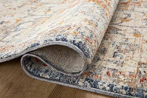 Miniatura 5 de Loloi II Sorrento Collection SOR-05 - Alfombra de área de 6 pies y 7 pulgadas x 9 pies y 10 pulgadas, color marfil