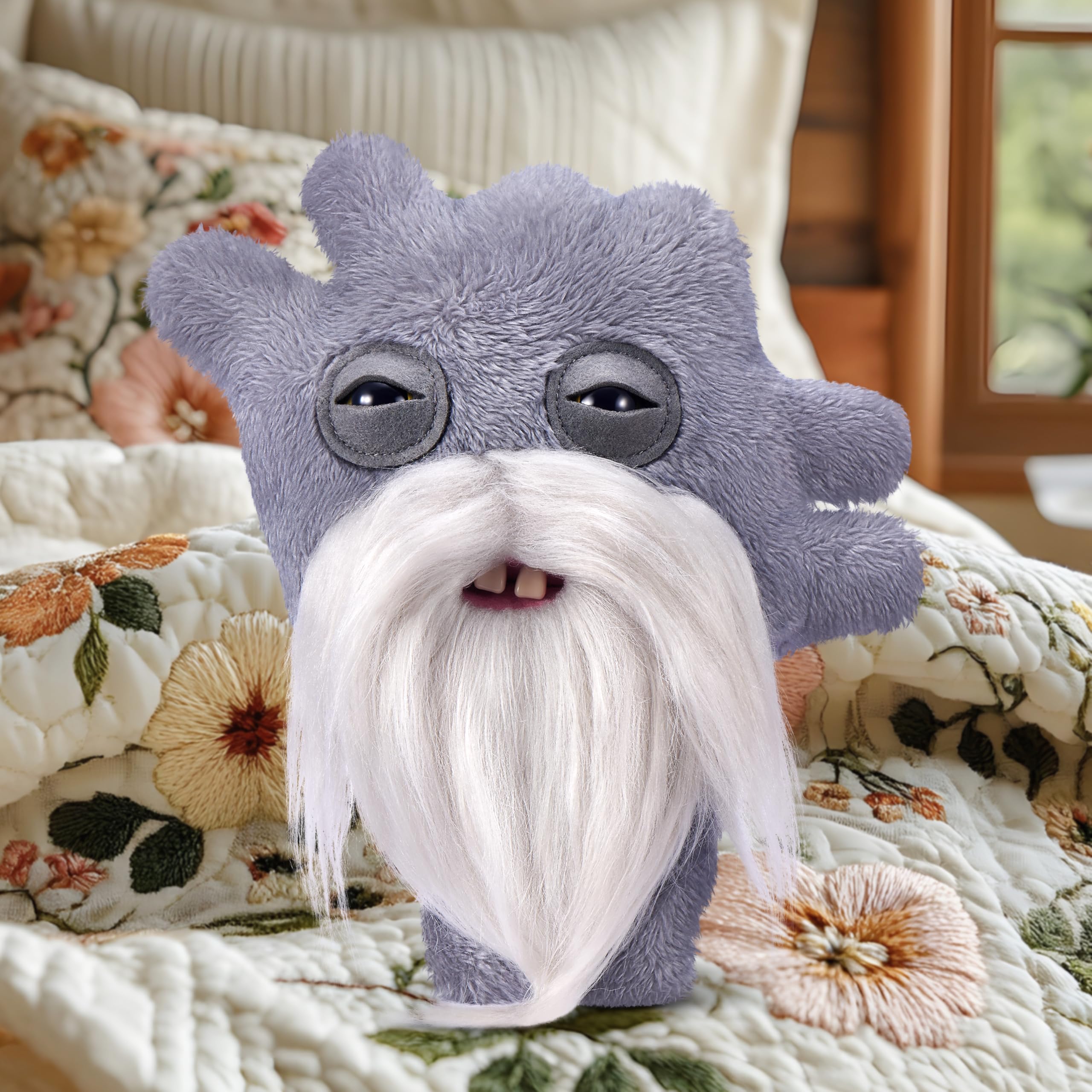 Fuggler Old Fogies 9-Inch Plush Toy (Captain Cardiac) by ZURU, Funny Ugly Monster Stuffed Animal with Human-Like Teeth - Image 3