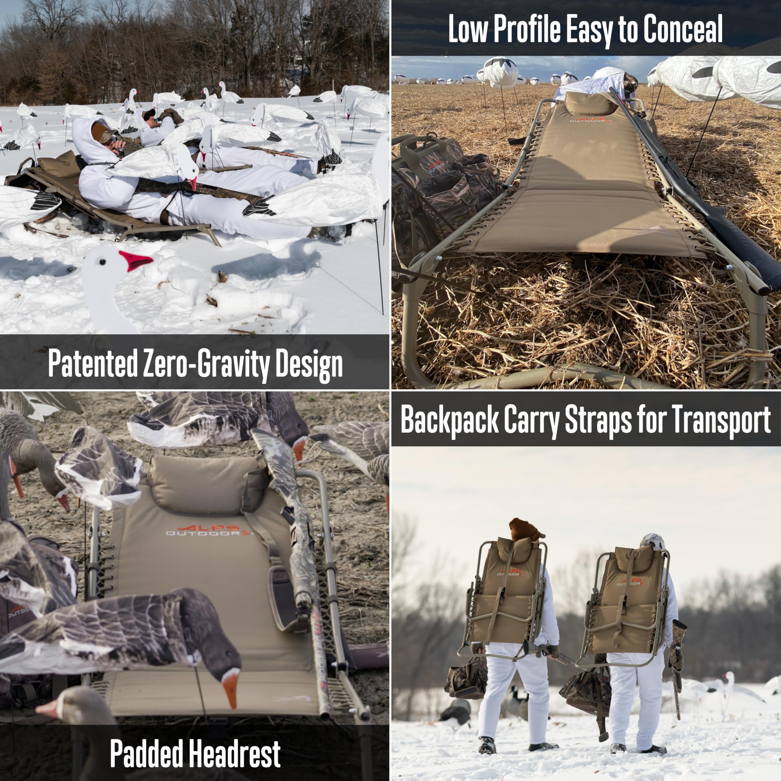 Amazon.com: ALPS OutdoorZ Snow Goose Hunting Chair, Tan - New