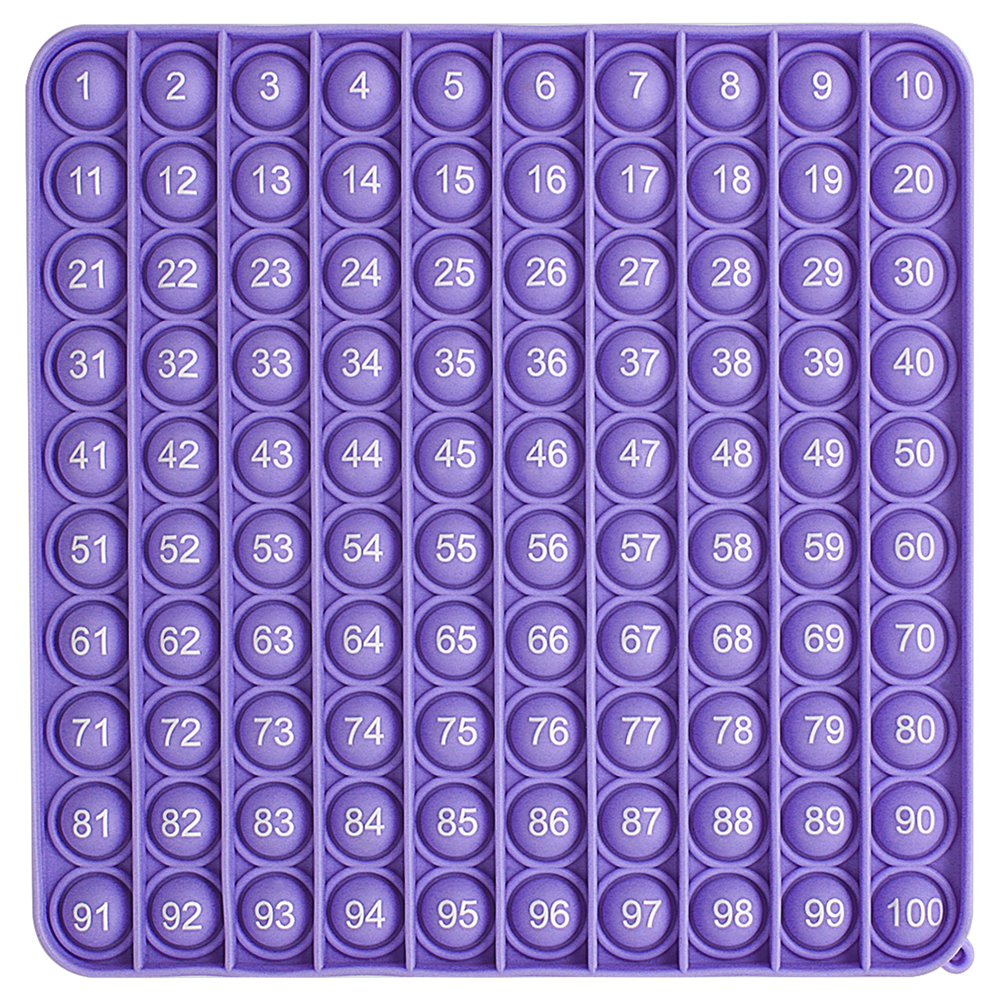 My Pet Elephant Pop it Numbers 100 Sensory Math Manipulative (Purple) Large Educational Consecutive Number pop it. Autism/ADHD Friendly Classroom Supply is Perfect for Home or Any Elementary Classroom