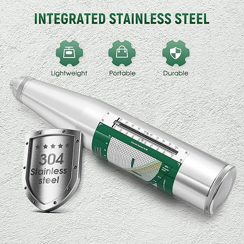 Miniatura 2 de Antstone Probador de martillo de rebote concreto Martillo Schmidt Hammer Medidor de prueba de resistencia mecánica 10-60Mpa (1450-8702psi)