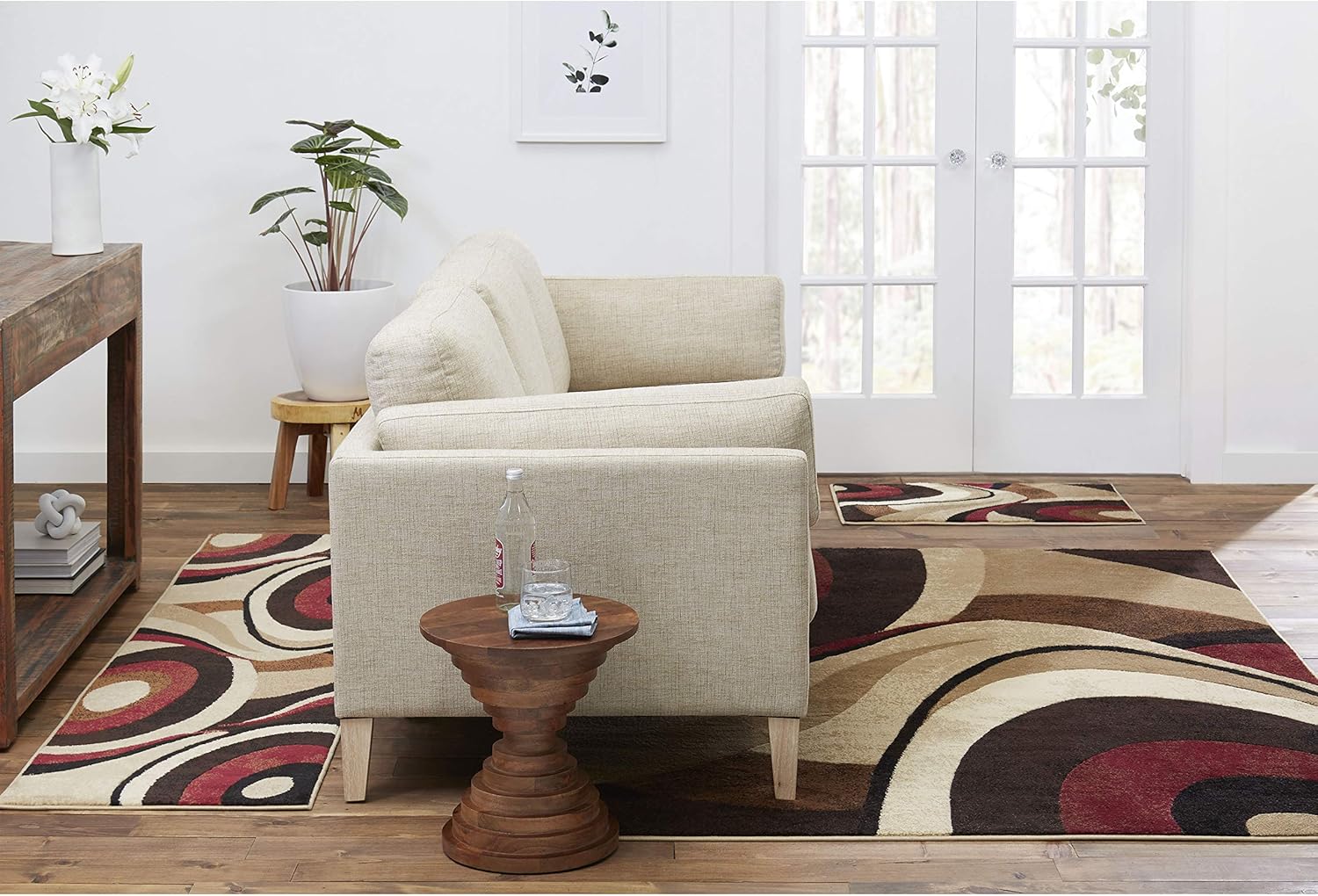 Home Dynamix HD5382 Tribeca Collection 3Piece Area Rug Set, Brown/Red