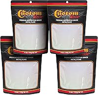 Vista 16 de Custom Shop - Plata a arco iris- 4 onzas de microescamas holográficas de metal de 0.004 pulgadas de tamaño de 100 micrones - Resistente a los rayos