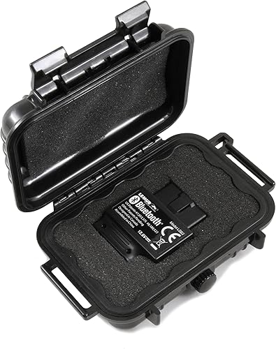 CASEMATIX estuche de viaje impermeable compatible con dispositivos BlueDriver OBDII, incluye solo el estuche