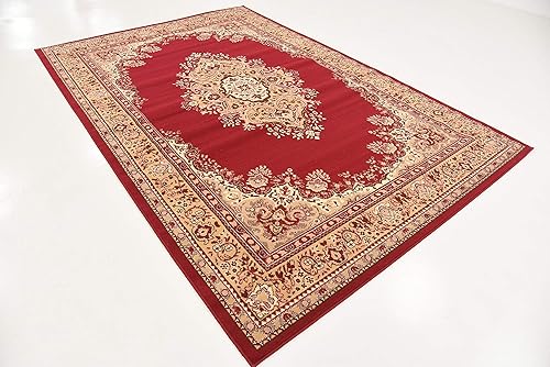 Vista 119 de Unique Loom Reza Collection- Alfombra, Polipropileno, Marrón Marrón/ marfil