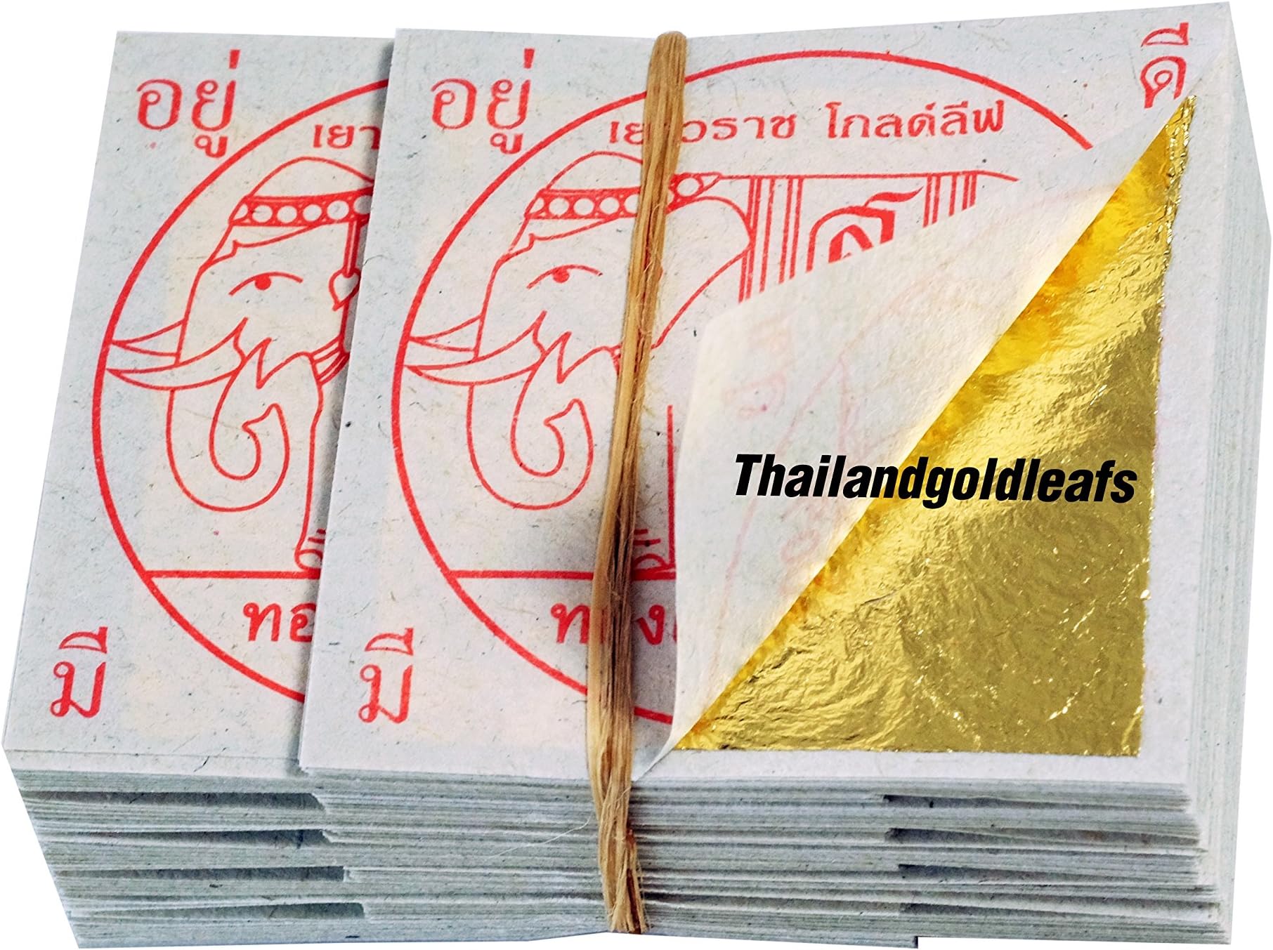 100 Edible Gold Leaf Sheets 24K 100% Pure 30 x 30 MM Cake Decoration Macaroon Dessert Drink By THAILANDGOLDLEAFS