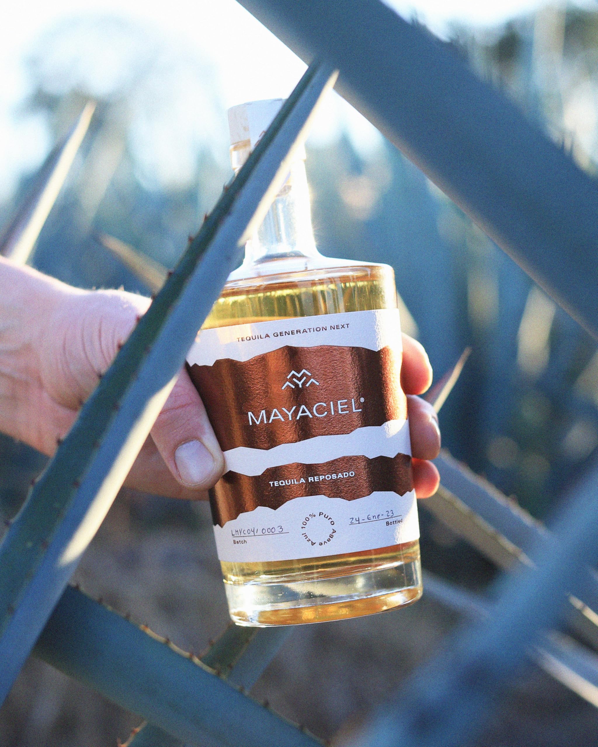 MAYACIEL Tequila Reposado 0,5 l – 100% Agave, gereift in karibischen Rum-Fässern, IWSC Gold