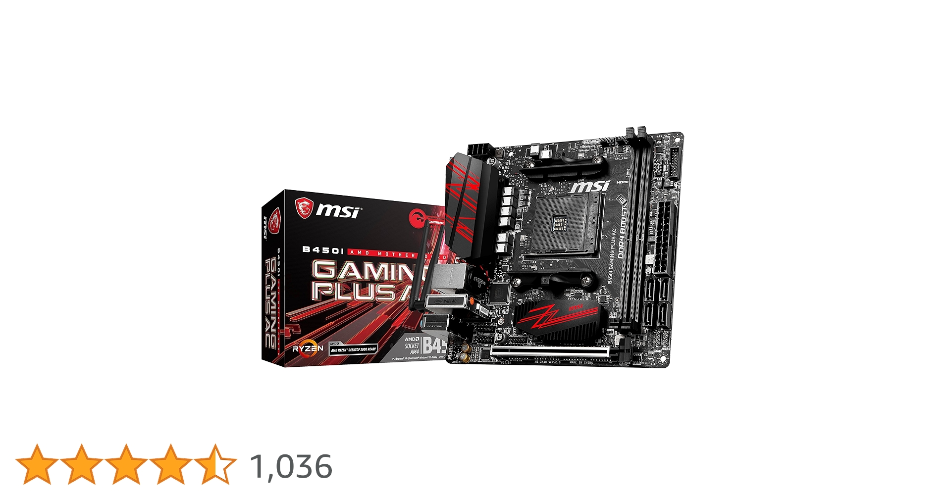 MSI B450i Gaming Plus AC マザーボード + メモリ B450I GAMING PLUS AC | MSI マザーボード AMD B450チップセット