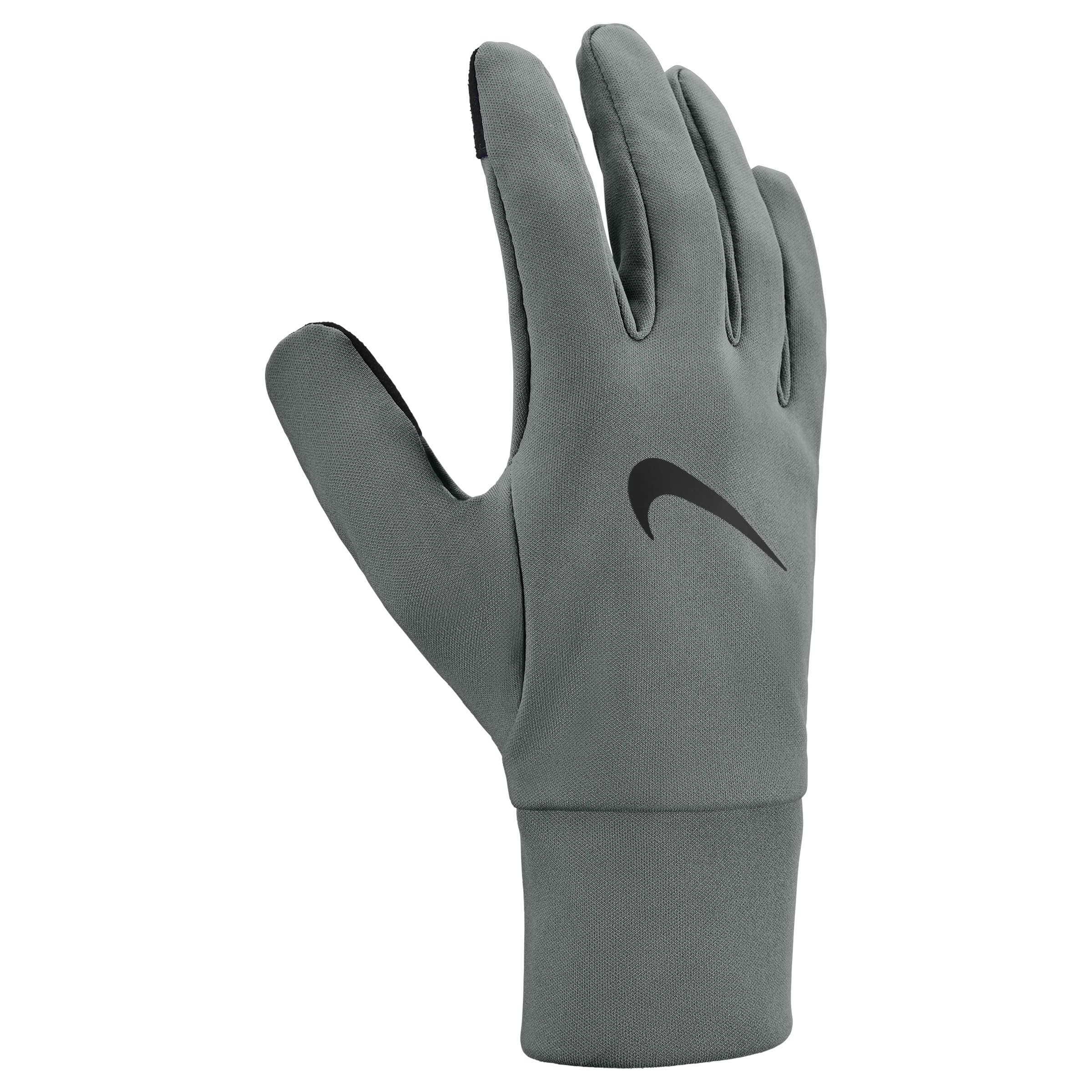 Nike Men's Therma-Fit Fleece Gloves Running Training Fitness Winter Sports Gloves Warm, Smoke Grey/Black, M