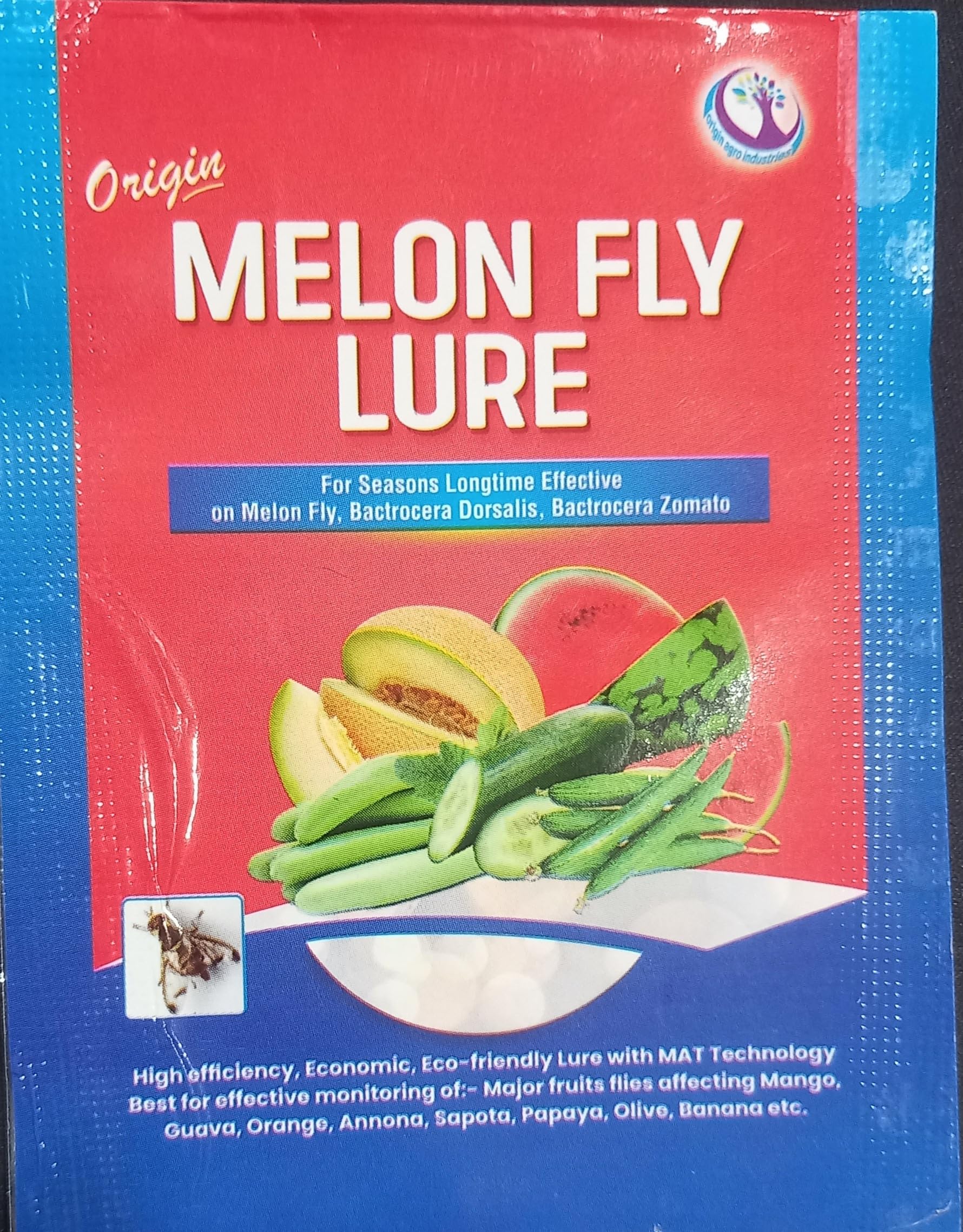 Origin Melon Fly Lure with MAT Technology, Manual Powered Pest Control Device for Fruit Protection, 5 Pieces-image-31