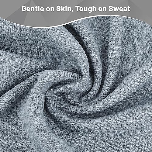 Miniatura 5 de Toalla de yoga antideslizante con puntos de agarre, toalla de microfibra absorbente del sudor para yoga, pilates, bikram y fitness, 72 x 24