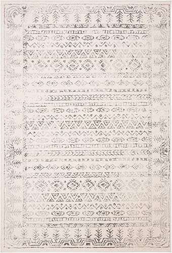 SAFAVIEH Tulum Collection - Alfombra de área de 6 x 9 pies, diseño marroquí bohemio envejecido, no desprende pelusa y es de fácil cuidado, ideal