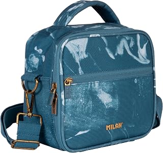 MILAN® Bolsa isotérmica porta alimentos (3,5 L) con 3 recipientes, serie Lava, azul