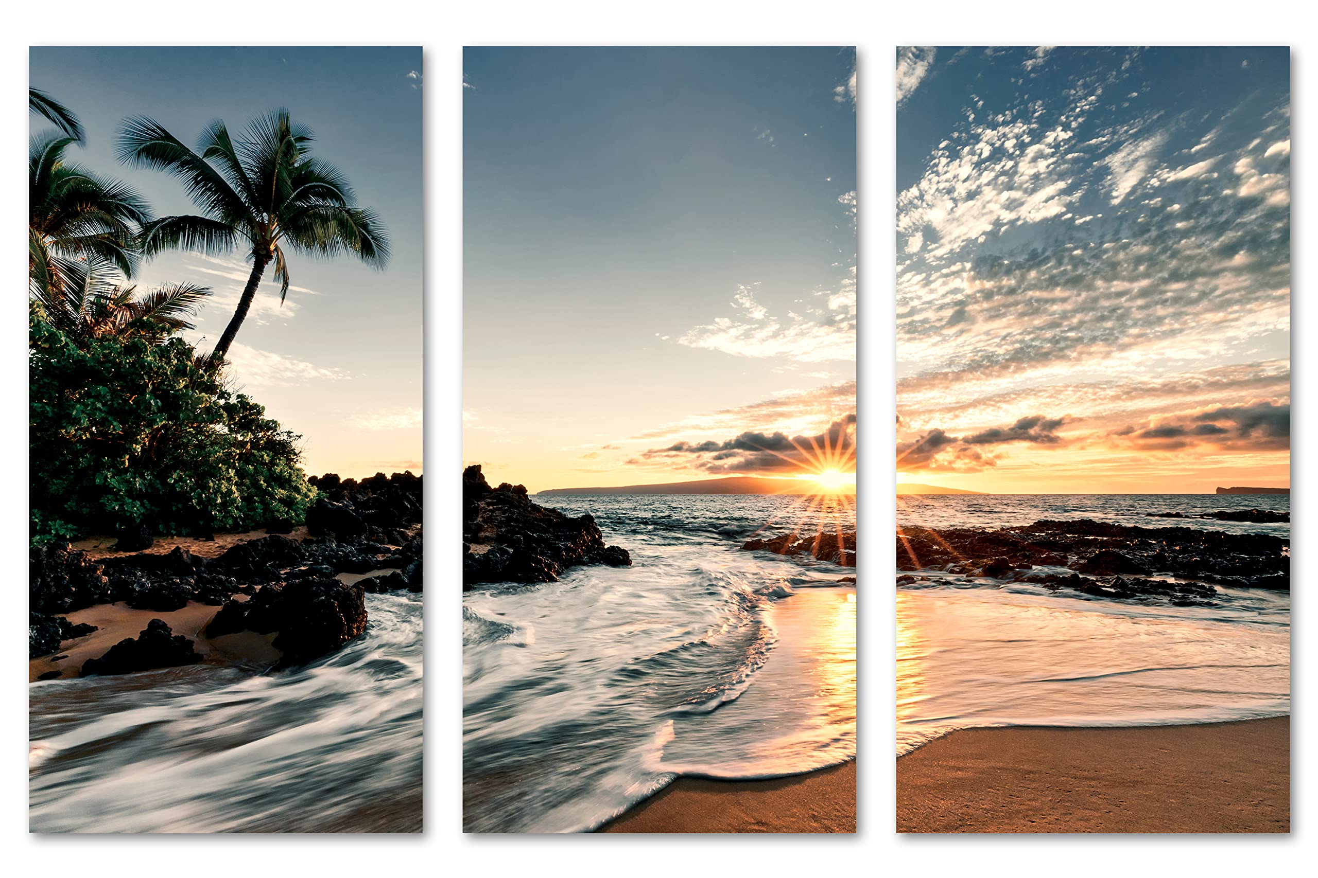 Amazon.com: 90 x 60 TOTAL - Makena Beach Canvas Print Wall Art