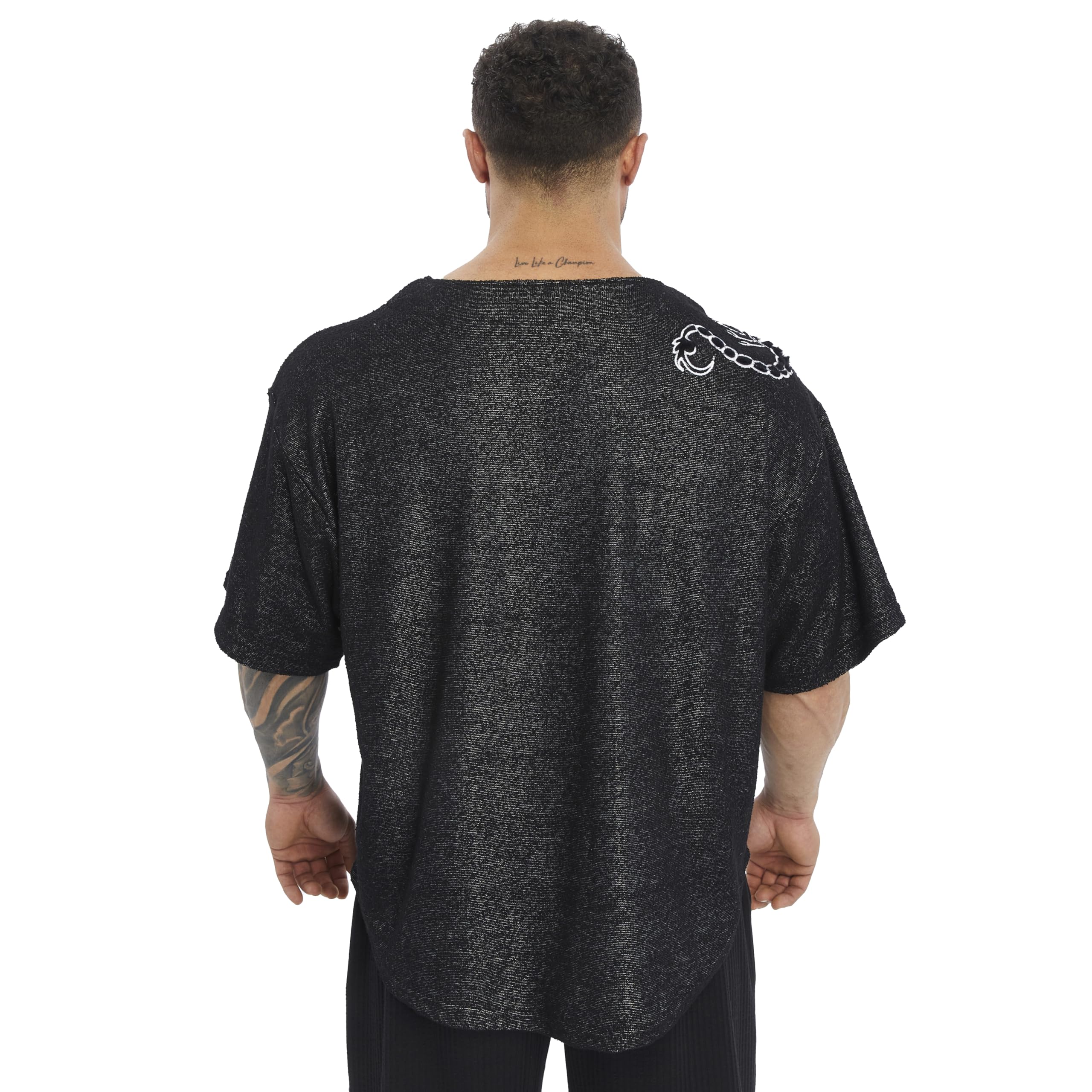 Maglietta da palestra da uomo Active Wear Bodybuilding Lifting Oversize Rag Top | Tessuto asciugamano, top da allenamento in cotone